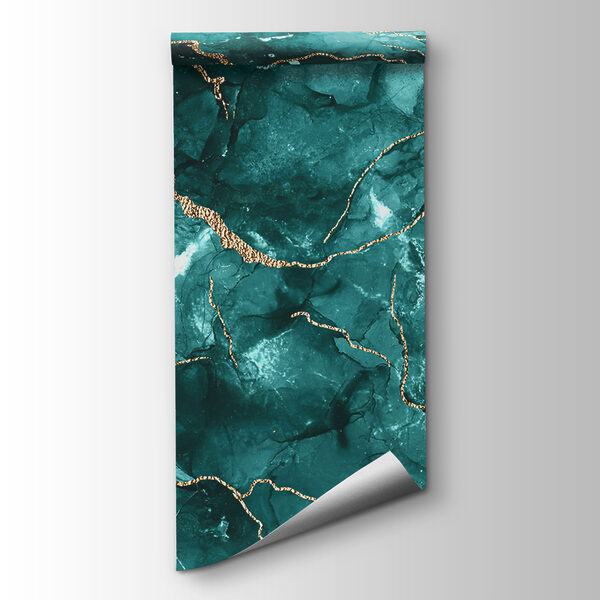 Elegant teal and warm accents design
