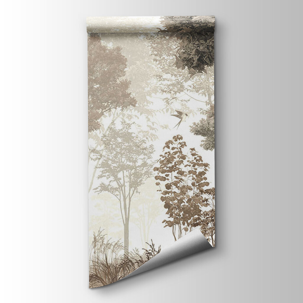 Forest with trees and plants
