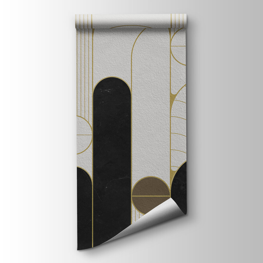 Black and white art deco design