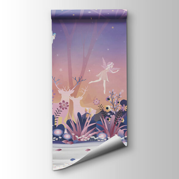 Cartoon of a fairy in the woods Cartoon of a fairy in the woods