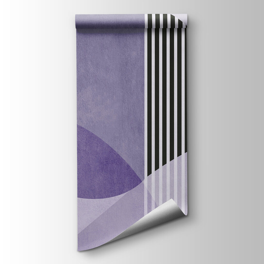 A purple and black geometric design A purple and black geometric design