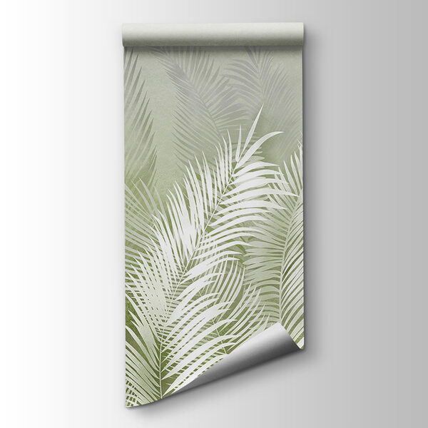 A white leaves on a gray background A white leaves on a gray background