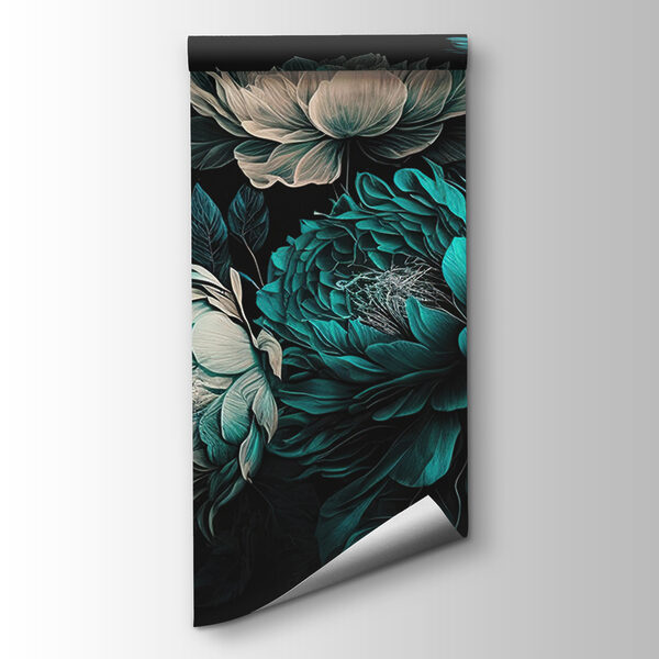 Emerald blooms on a dark background Emerald blooms on a dark background