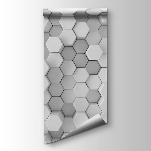 Group of white hexagons