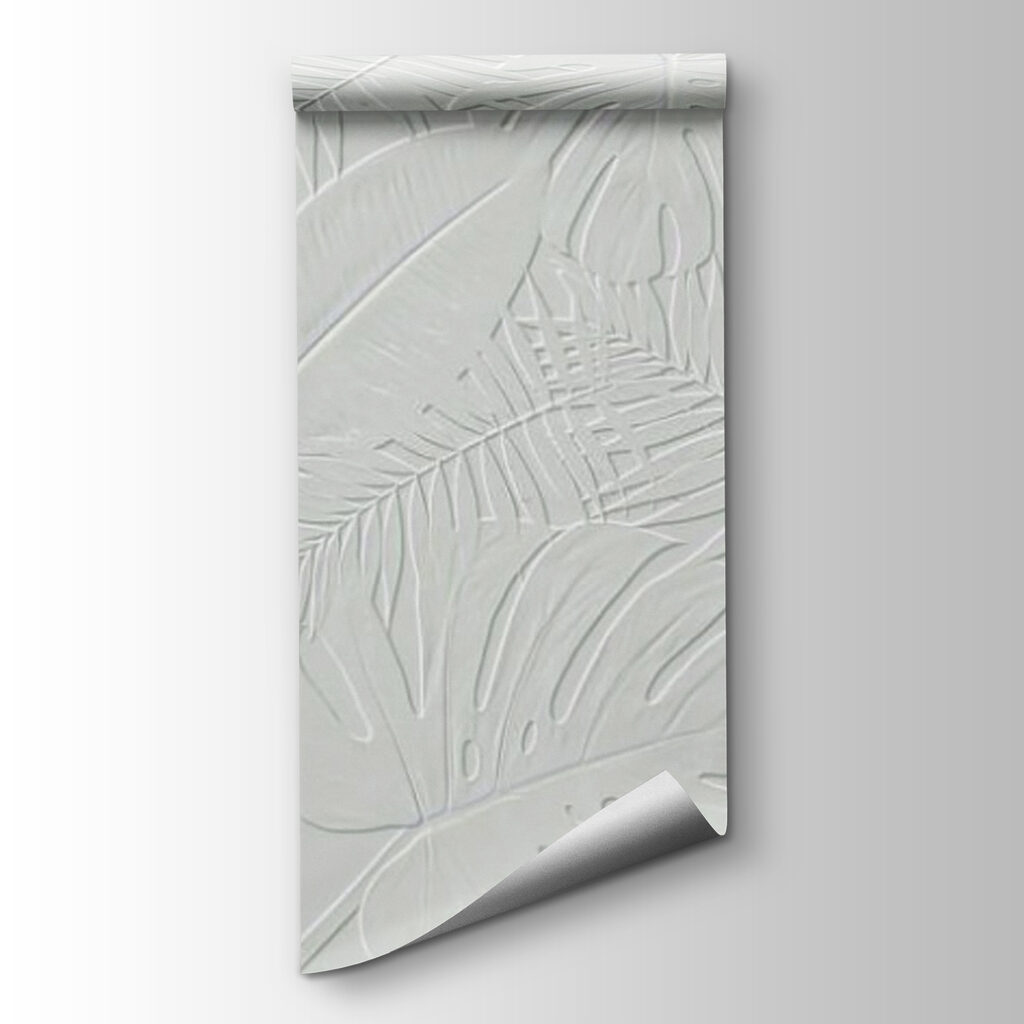 White background with leaves