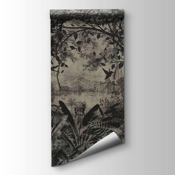 Painting of trees and plants