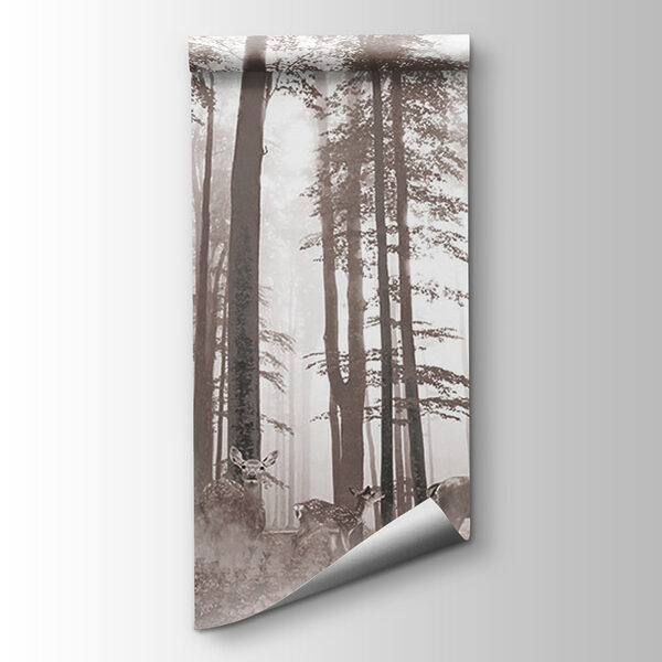 Group of deer in a forest Group of deer in a forest