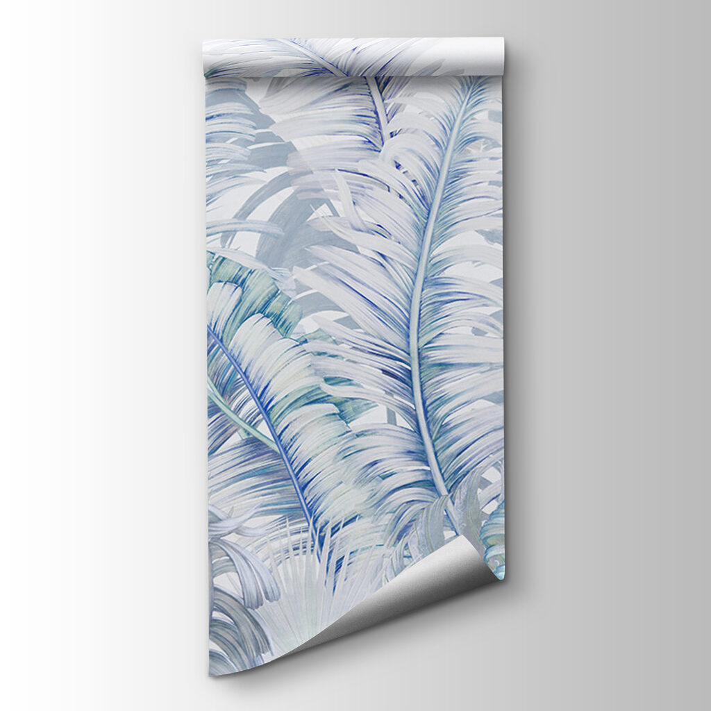 Lush ferns in soft pastel hues Lush ferns in soft pastel hues