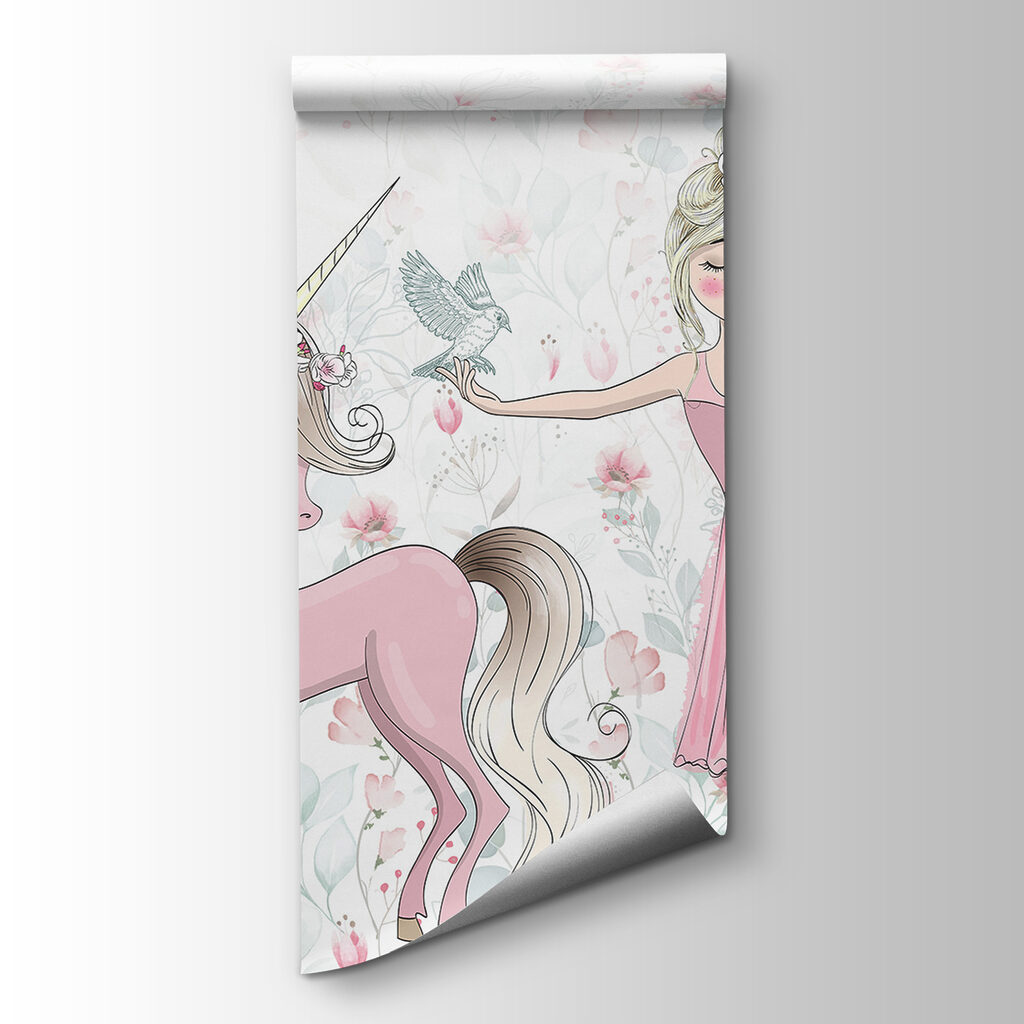 Unicorn and a girl