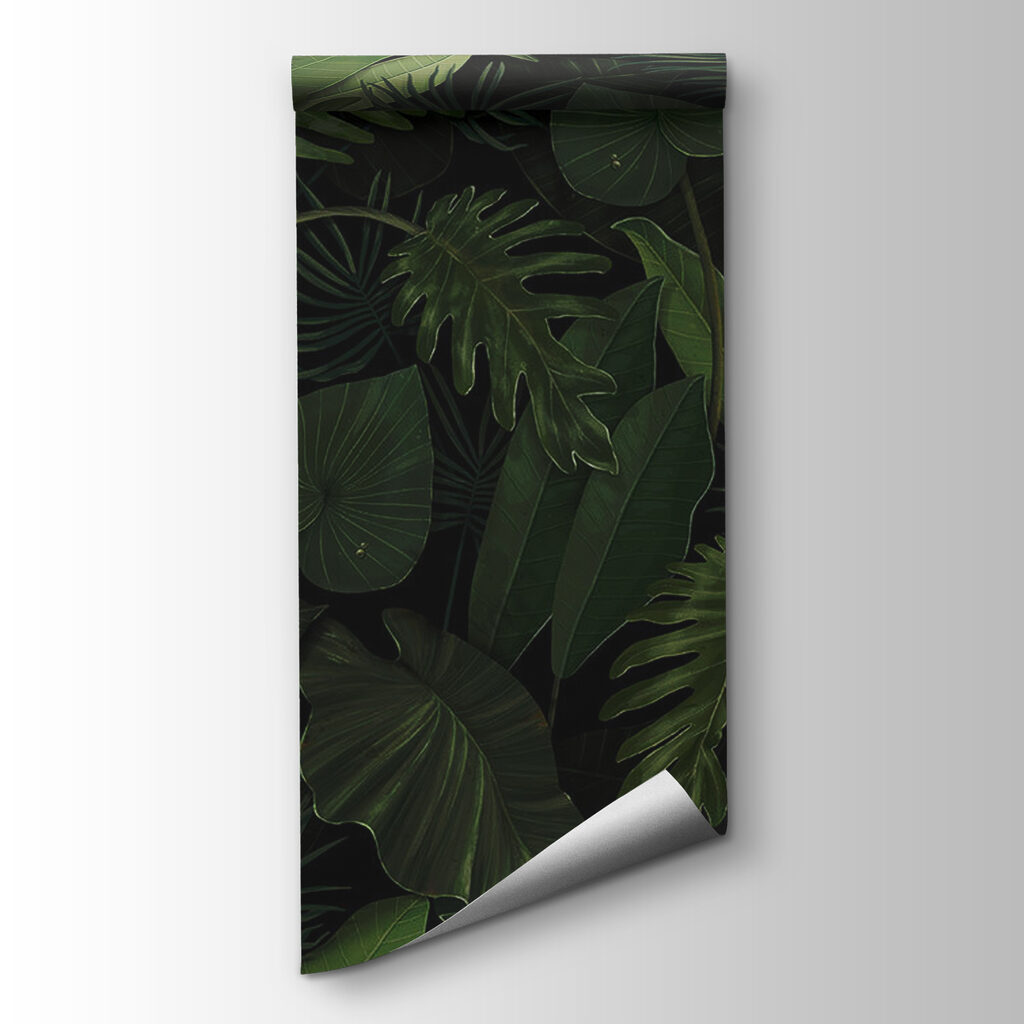 Pattern of green leaves