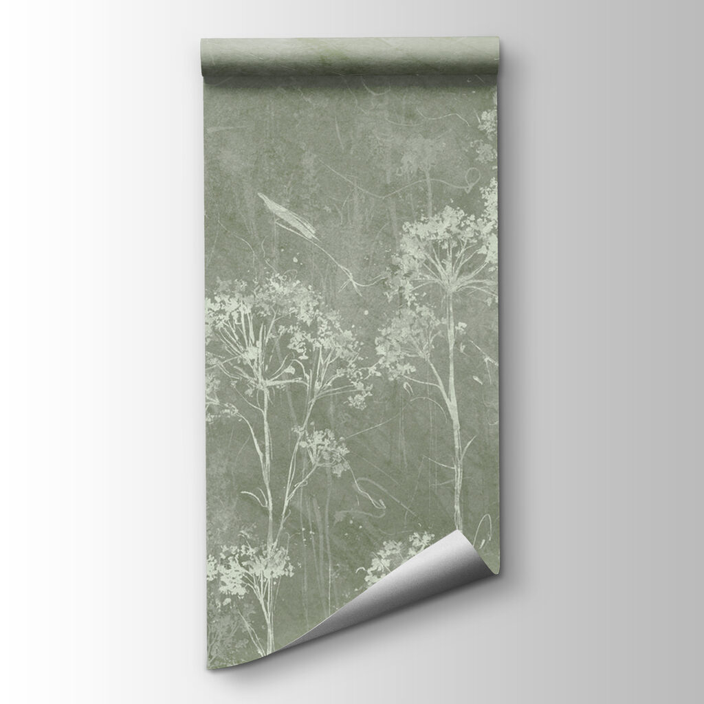 A white flowers on a green background A white flowers on a green background