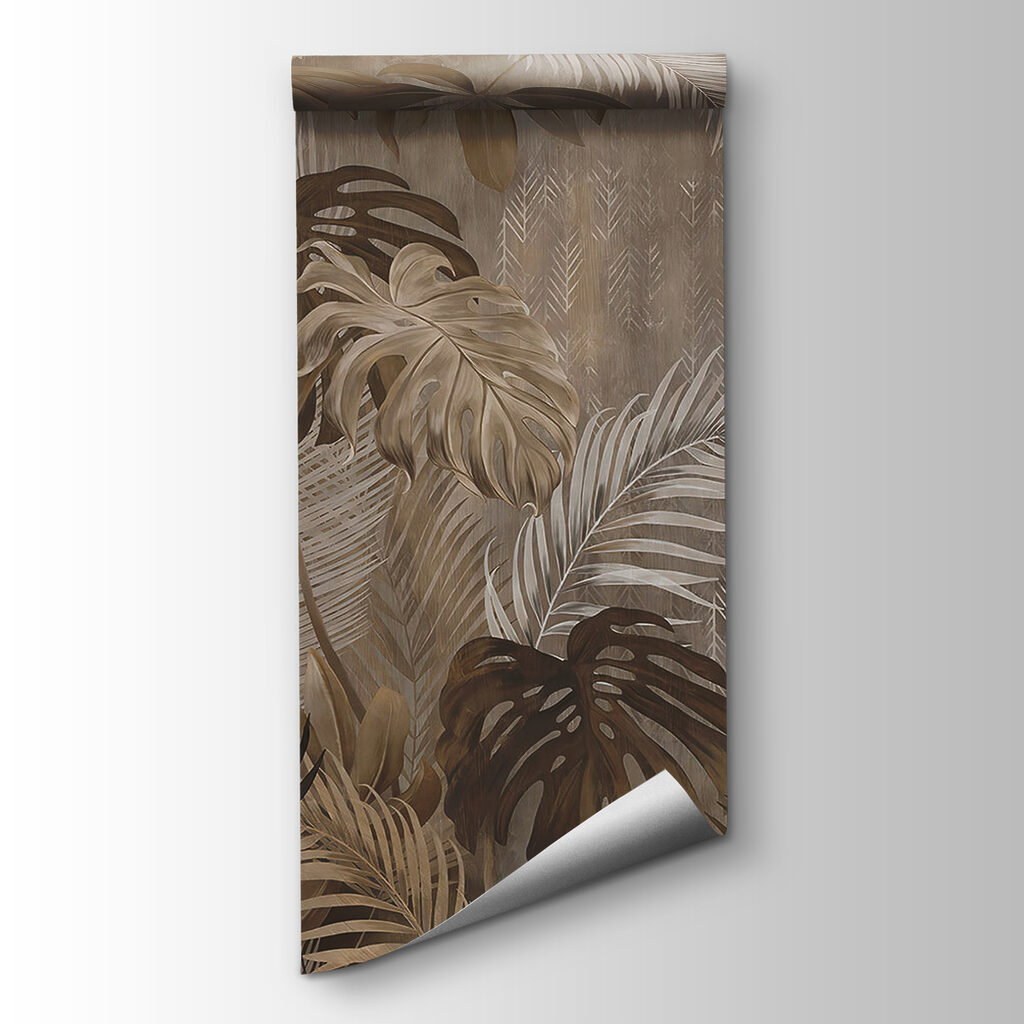 Wallpaper with leaves