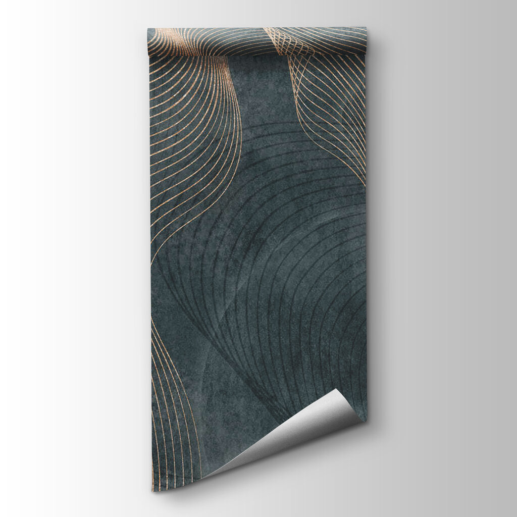 Fluid lines on a textured canvas