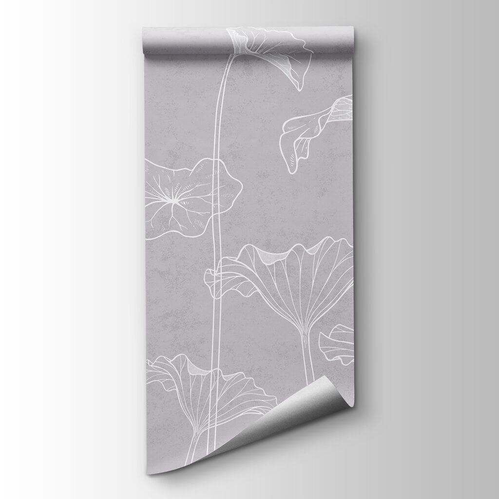 A white flowers on a gray background