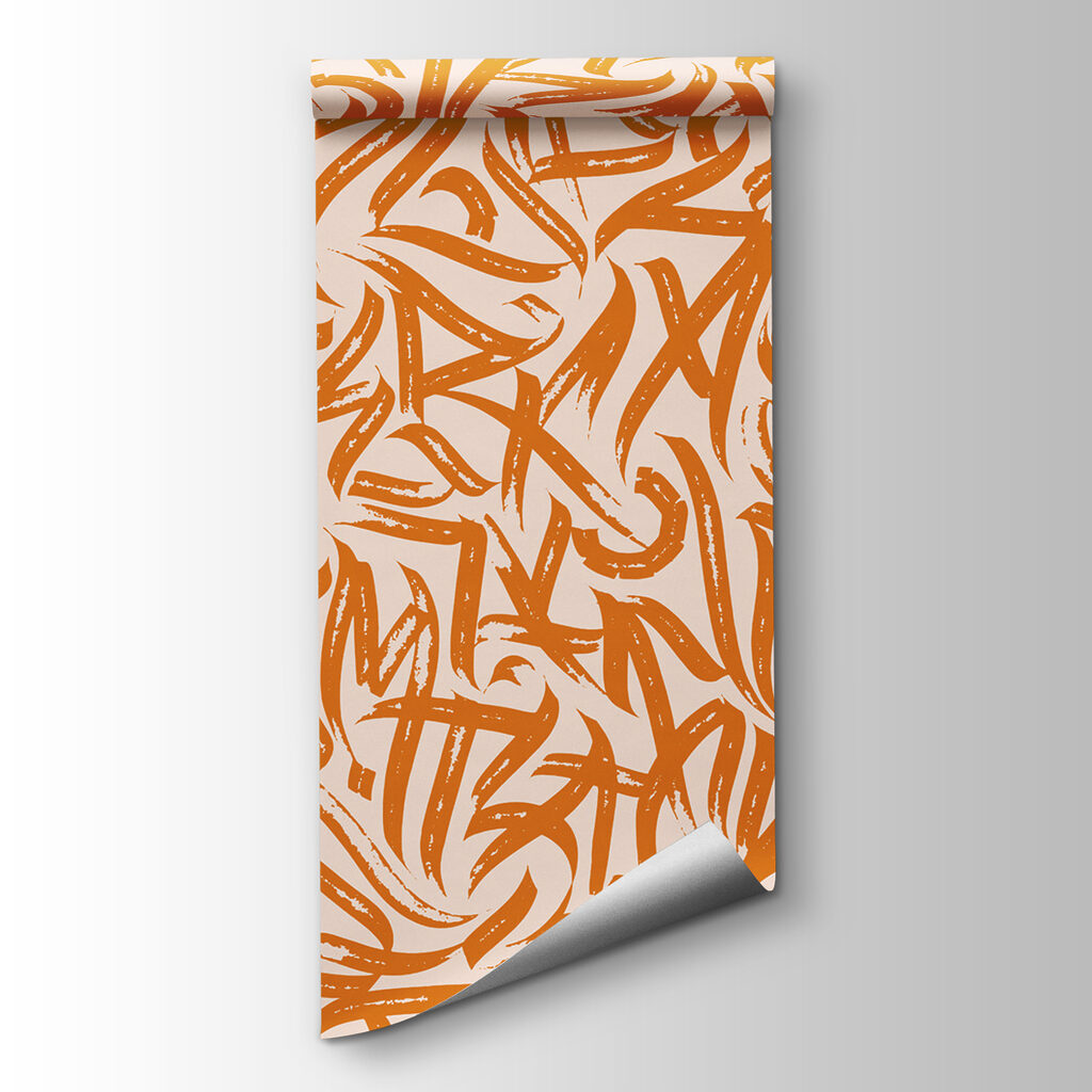 Pattern of letters on a white background