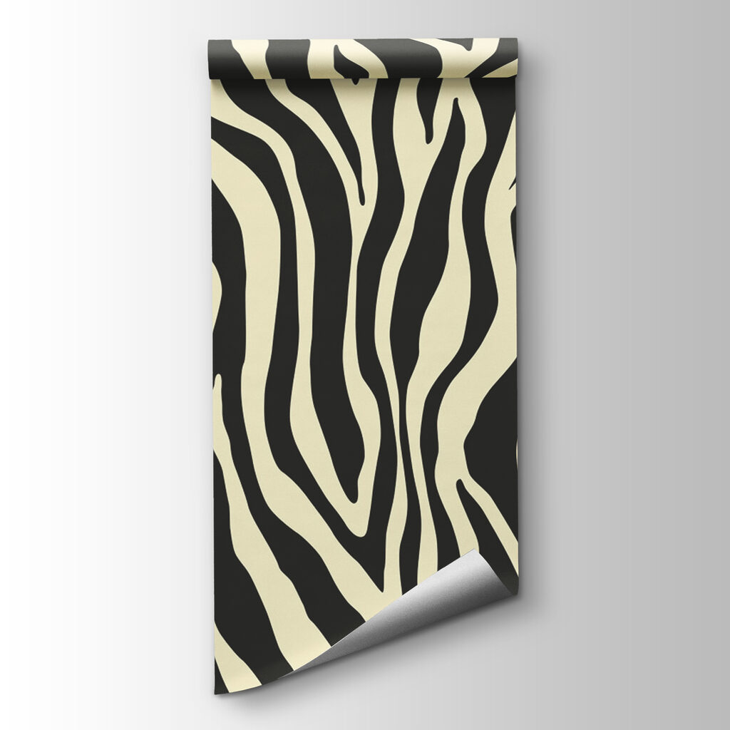 A black and white zebra print