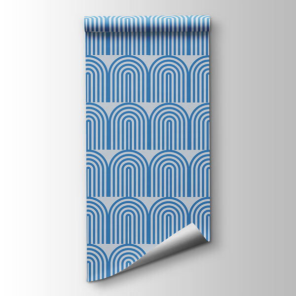A blue and white pattern
