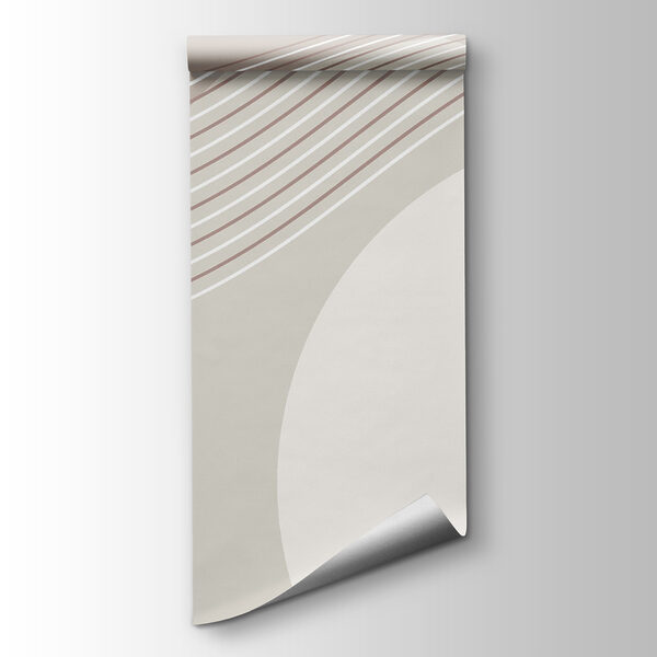 A white and brown lines and circles