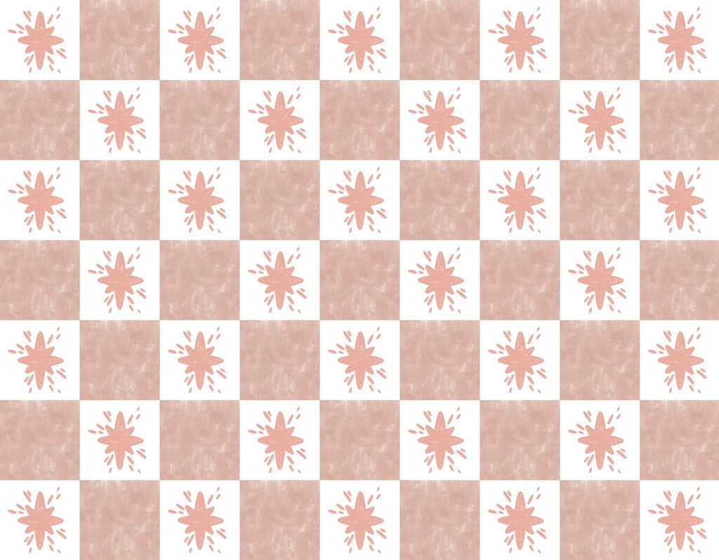 Pattern of pink squares with white squares Pattern of pink squares with white squares