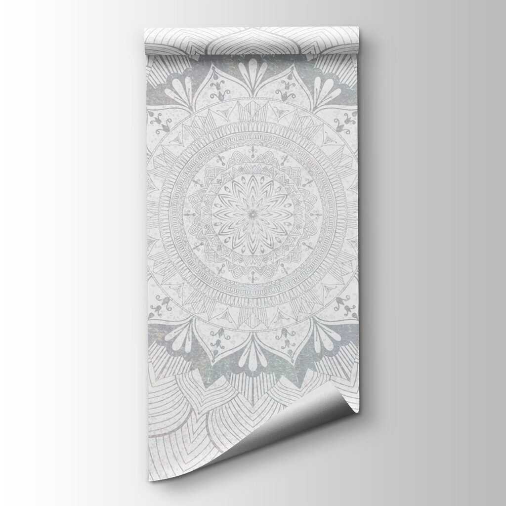 White and grey mandala White and grey mandala