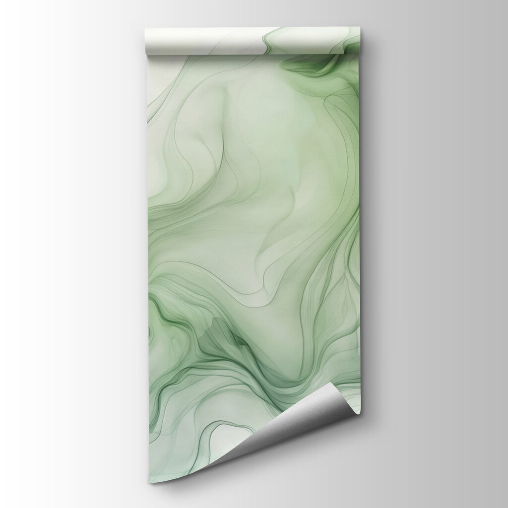 A green and white smoke