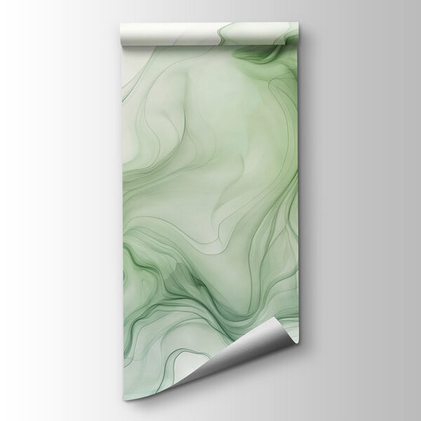 A green and white smoke