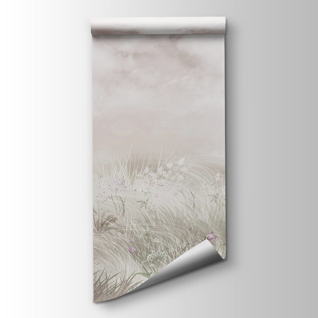 Field of grass and flowers