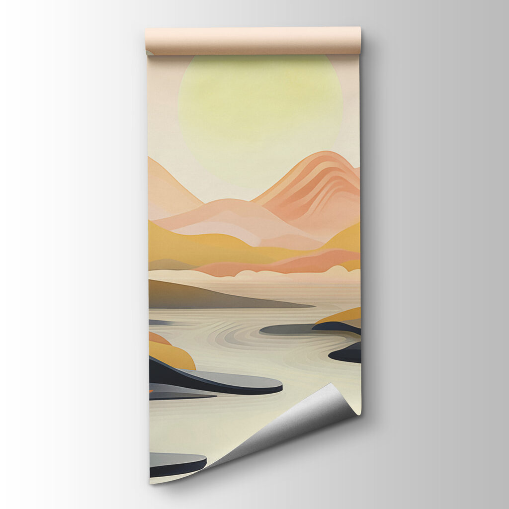 River running through a valley