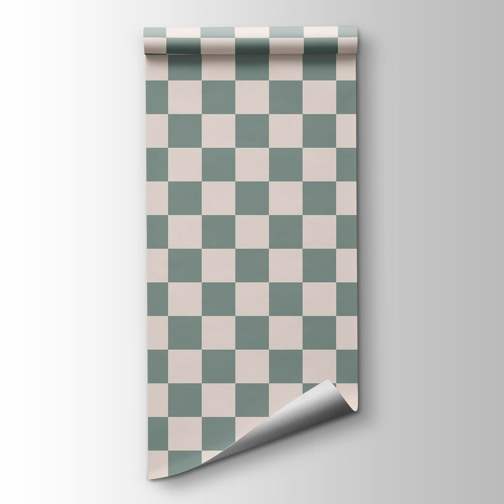 Pattern of squares on a table