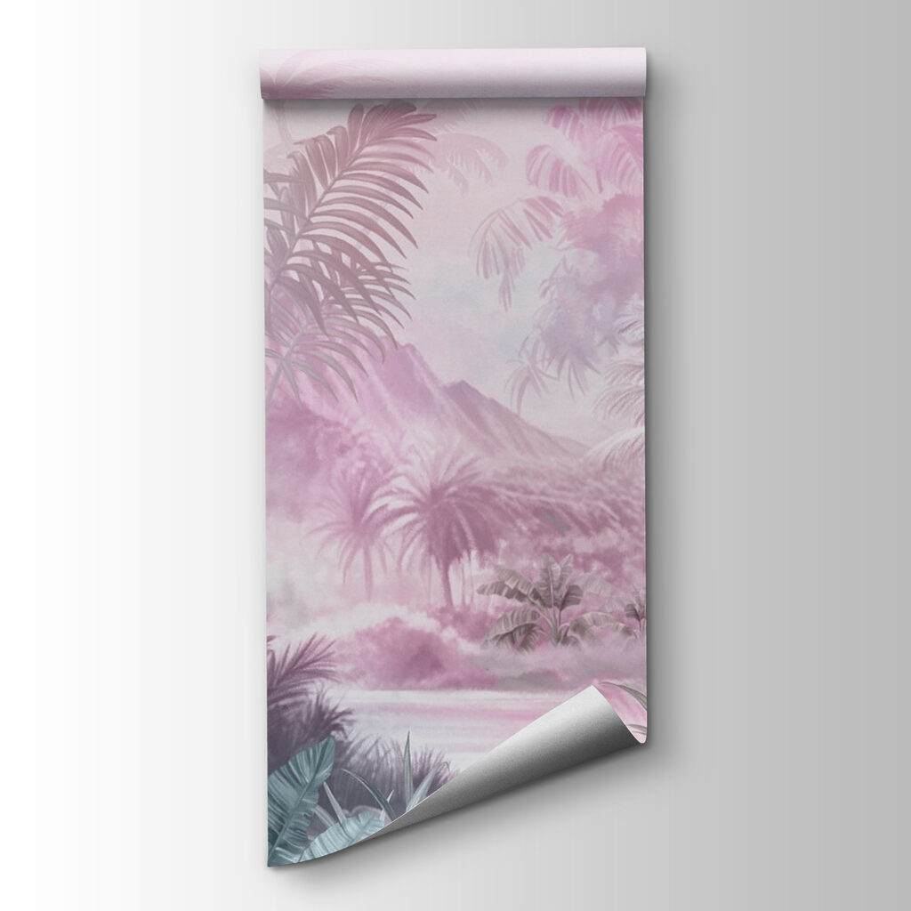 Painting of a tropical forest