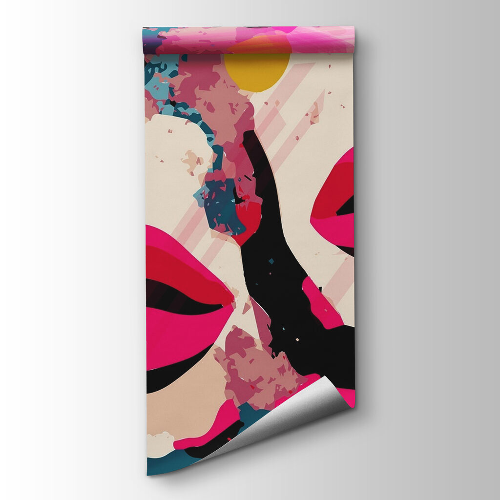 Group of lips with different colors