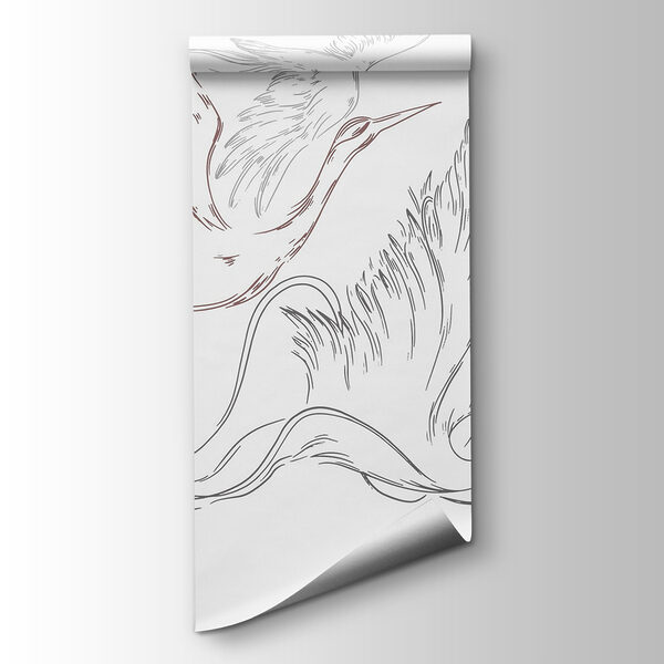 Drawing of birds flying