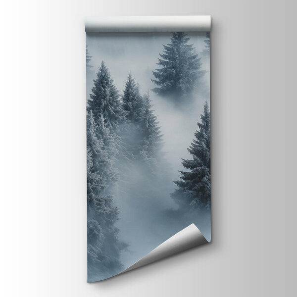 Group of trees covered in snow Group of trees covered in snow