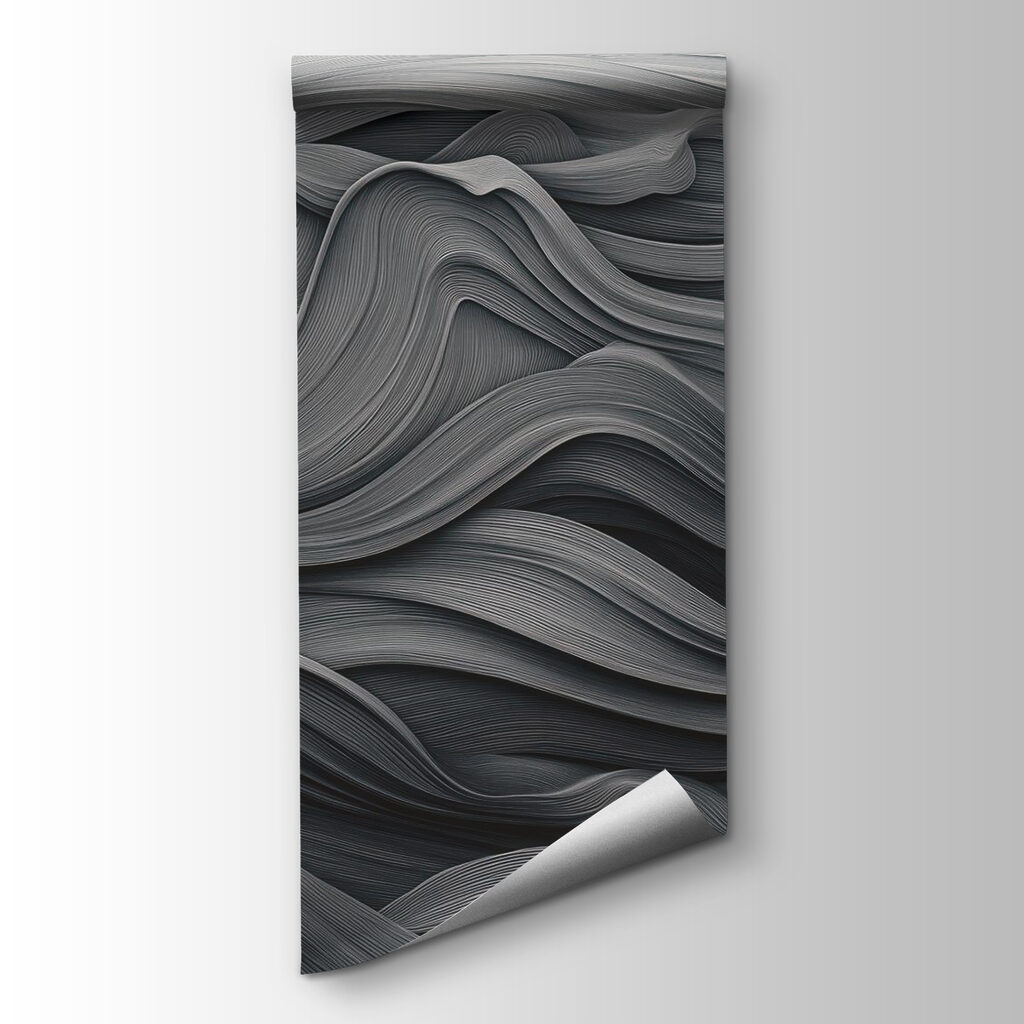 Grey and white wavy pattern