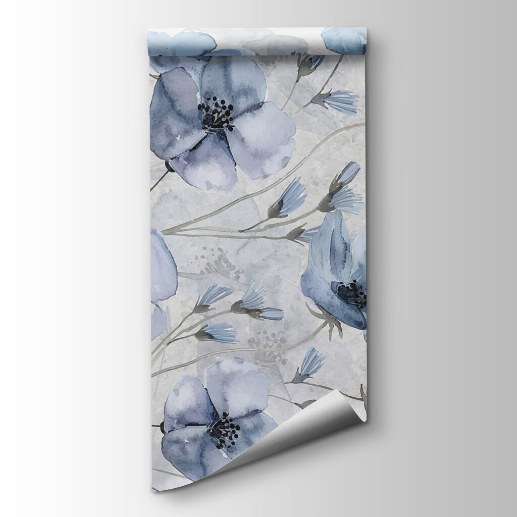 Delicate blooms in soft blue hues Delicate blooms in soft blue hues