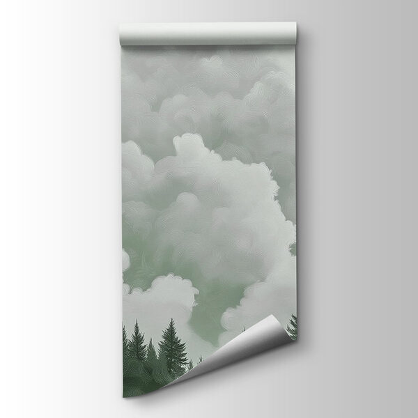 Group of trees and clouds