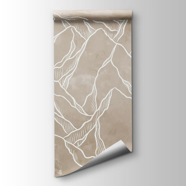 Drawing of a mountain range