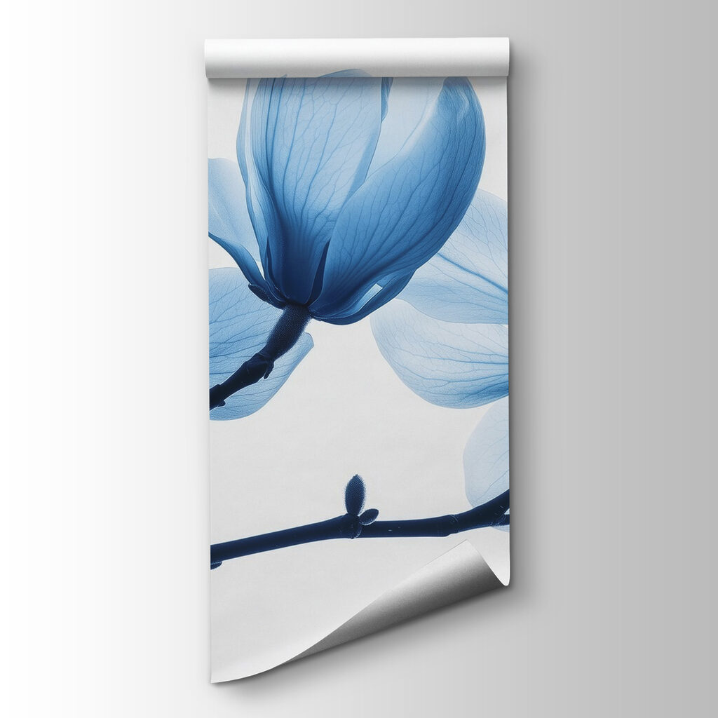 Delicate blue petals in gentle bloom Delicate blue petals in gentle bloom