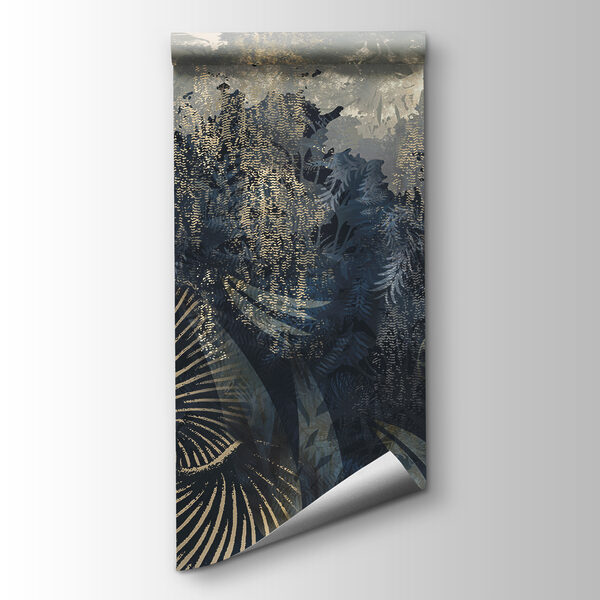 Serene forest with layered textures