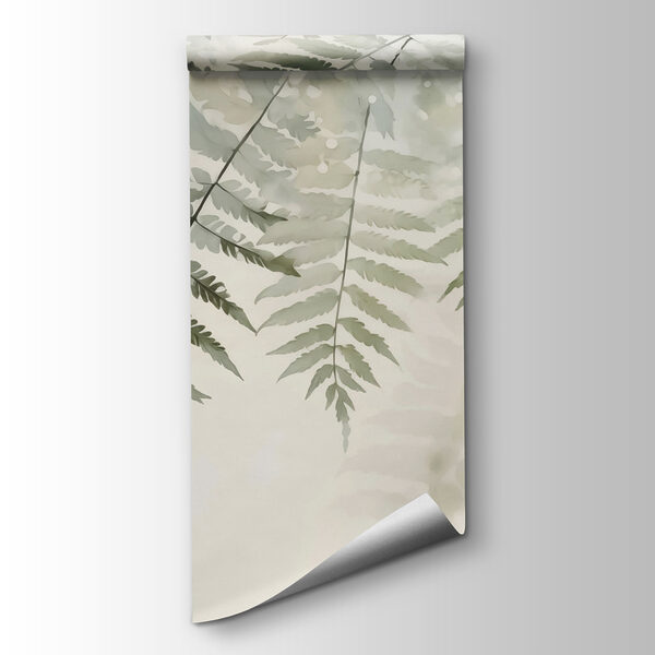 Delicate ferns against soft background