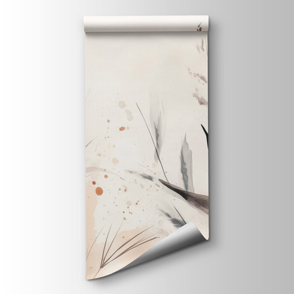 Delicate leaves in soft hues