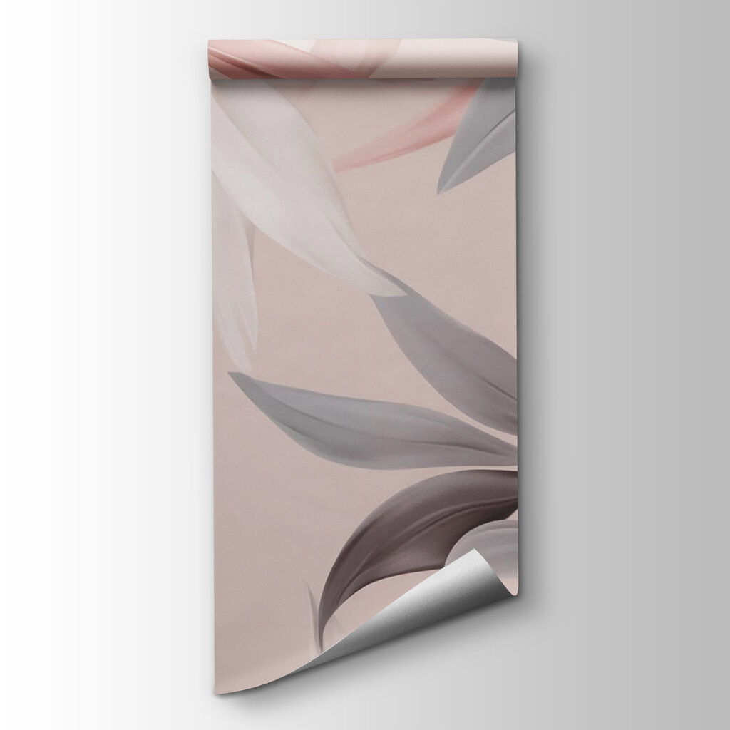 Delicate leaves in soft colors