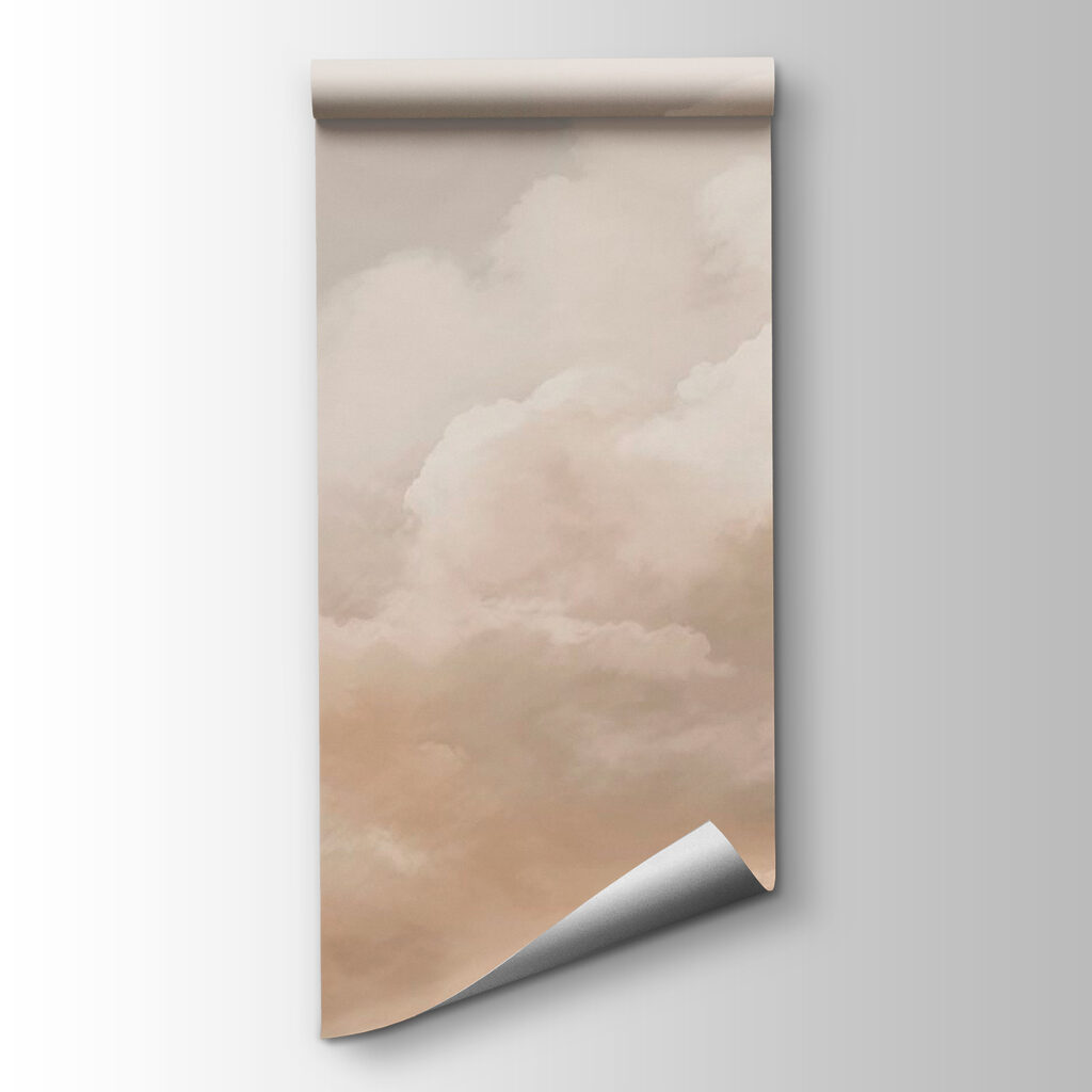 Cloudy sky with a person in the background