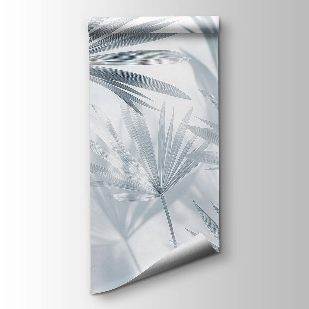 Soft shadows of delicate palm leaves