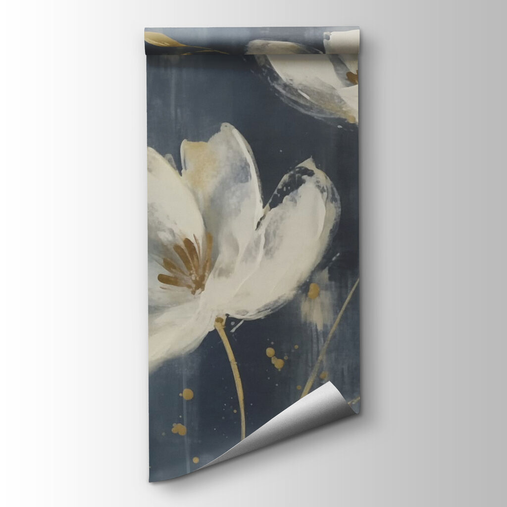 Painting of white flowers