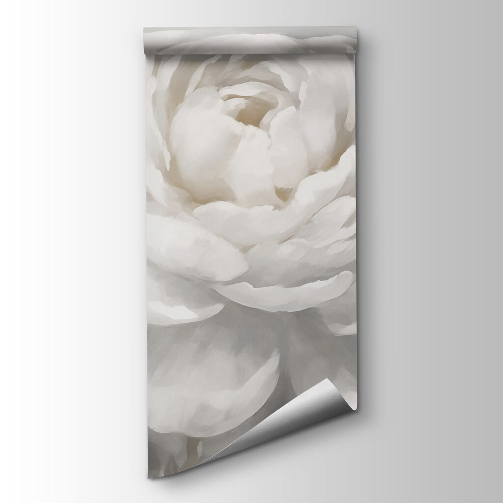 White flower with leaves White flower with leaves