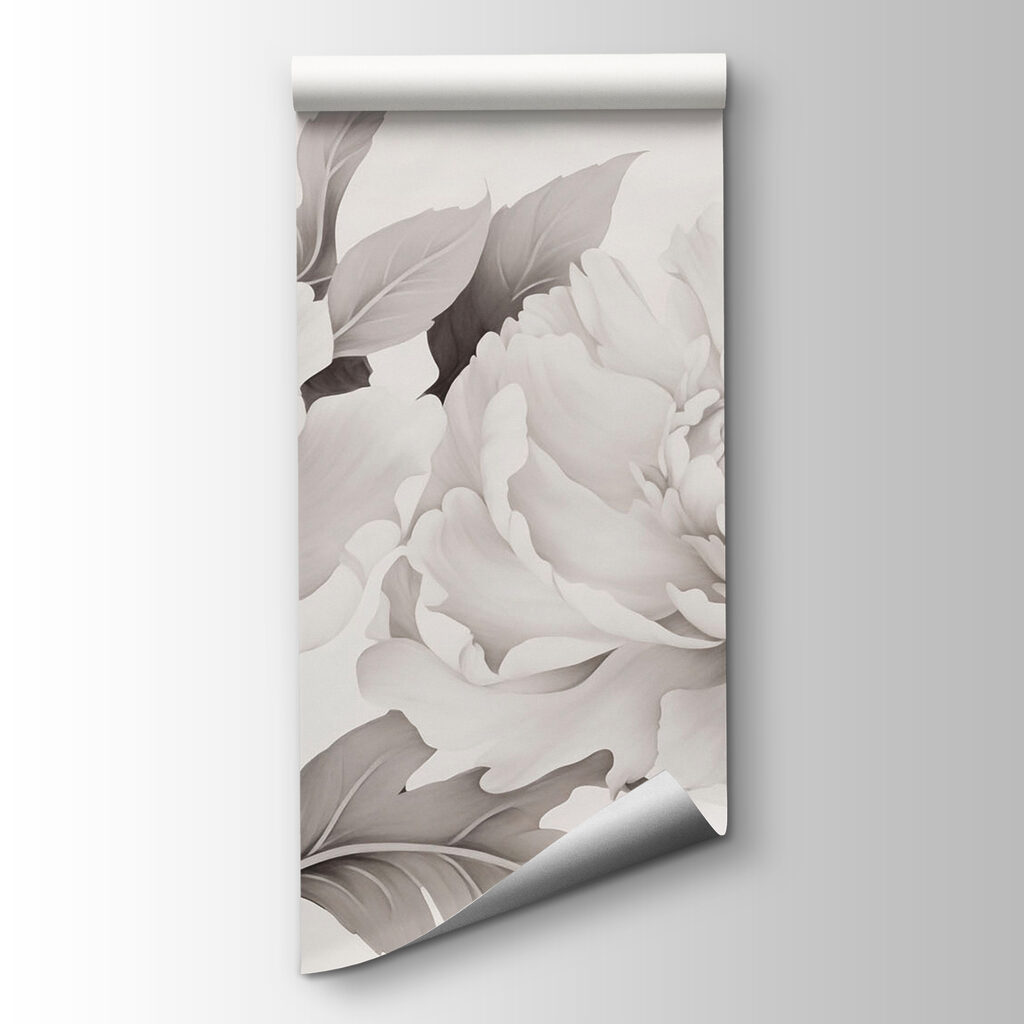 Floral beauty in monochrome elegance Floral beauty in monochrome elegance