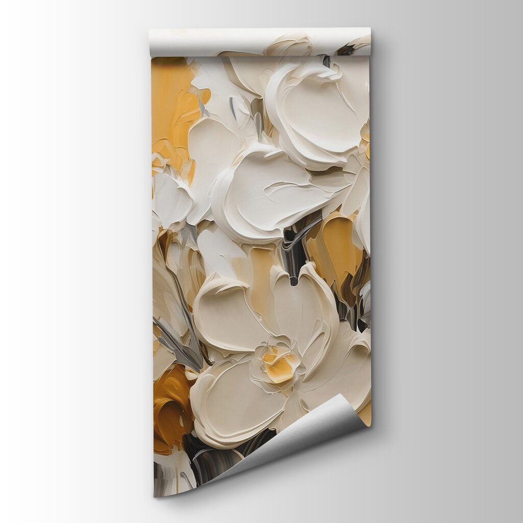 Painting of flowers in a vase
