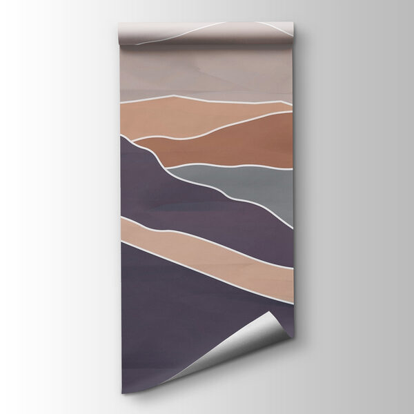 Mountain range with white lines Mountain range with white lines