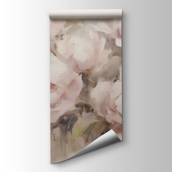 Painting of flowers on a white background